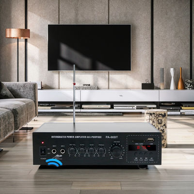 PA-90BT 120W เครื่องขยายเสียงไร้สาย Bluetooth สำหรับระบบเสียงระดับมืออาชีพ ลำโพงติดเพดานสำหรับบ้านกำลังสูง ระบบกระจายเสียงสาธารณะ แรงดันไฟฟ้าคงที่ โลหะ