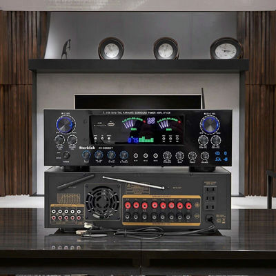 AV-8888BT เครื่องขยายเสียงโฮมเธียเตอร์ระดับมืออาชีพ 7.1 แชนแนล 2000W กำลังไฟสูงพิเศษ ระบบเสียงเซอร์ราวด์โฮม KTV ไร้สาย BT