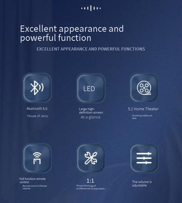 A600Y Active Home Theater Power Amplifier 5.1 หลายช่อง 5 * 50W + 100W การปรับระยะไกลที่อิสระ BT 5.3 Subwoofer