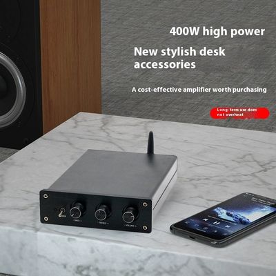 มืออาชีพ 2.1 ช่อง 400W เครื่องขยายเสียงดิจิตอล HiFi พลังงานสูง สําหรับรถบ้าน Audiophile Intel Processor Receiver Amplifiers