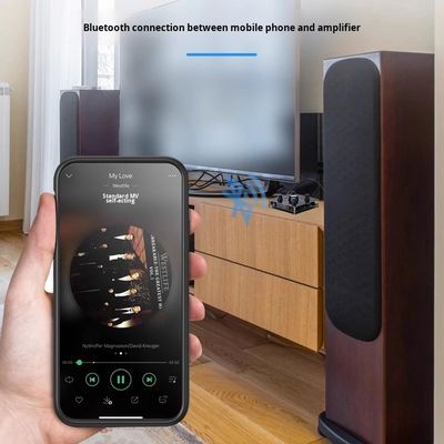 2.0 ช่องพลังงานสูง 100W เครื่องขยายเสียงคาราโอเก้ไร้สาย BT Lossless Decoding HDML ARC Optical Fiber Coaxial Electronics