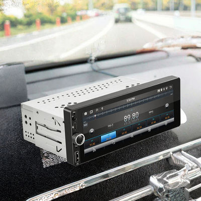 Single Din 6.86 Inch CarPlay / Android Auto Car Radio พร้อมจอสัมผัส LCD การเชื่อมต่อ USB การวางพานมือ