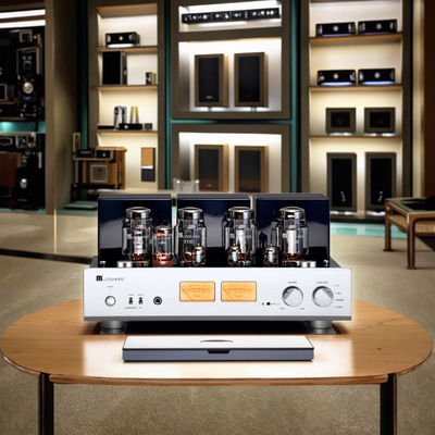 A-Level 25W+25W Home HIFI Tube Audio Amplifier ปริมาตรการออกพลังงานสูง เครื่องรับหูฟังบูรณาการ เครื่องรับเสียง
