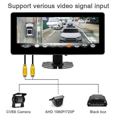 10.25 นิ้ว Full HD IPS Touch Screen Wide Display มอนิเตอร์รองรับ UART/RS232 โปรโตคอลสําหรับ Bird View MDVR Black Box 1 ปี