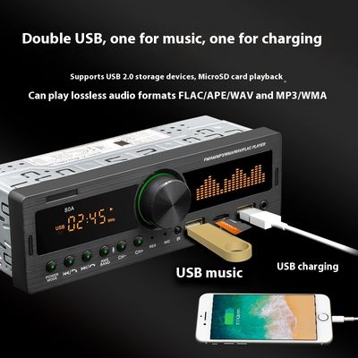 เครื่องเล่น MP3 ในรถยนต์ Creatall รุ่นใหม่ พร้อมช่องเสียบ USB แฟลชไดรฟ์ บลูทูธ ไร้สาย วิทยุ FM แฮนด์ฟรี ใช้งานร่วมกับ MP3 และการ์ด TF