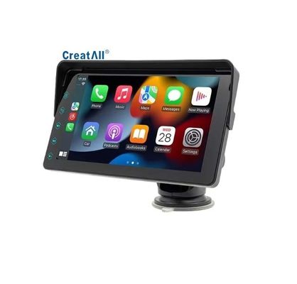 Creatall 7 นิ้ว รถพกพา MP5 เครื่องเล่น CarPlay แบบไร้สายสําหรับ Bluetooth FM Transmitter HD กล้องมองหลัง ลงจอด 1 ปี