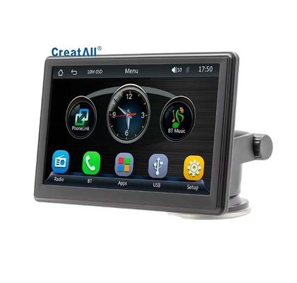 Creatall เครื่องเล่น MP5 CarPlay ไร้สายแบบพกพาขนาด 7 นิ้ว สำหรับ Bluetooth รุ่นใหม่ ข้ามพรมแดน ช่องเสียบการ์ดมัลติมีเดีย Head Unit รองรับ WAV