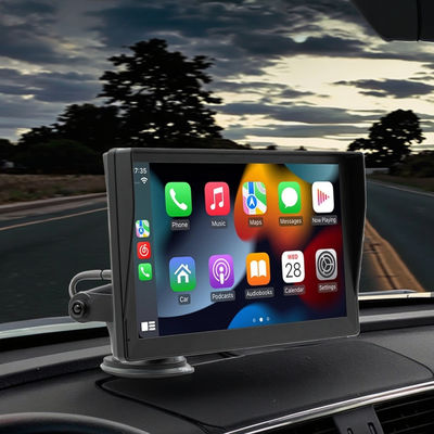 เครื่องเล่น MP5 ในรถยนต์แบบพกพา Creatall ขนาด 9 นิ้ว พร้อมภาพย้อนกลับ HD สำหรับ CarPlay ไร้สาย Bluetooth การวางบนแผงหน้าปัด การเชื่อมต่อ USB