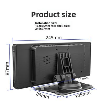 Creatall Cross-Border หน้าจอ LCD ขนาดใหญ่ 10.26 นิ้ว CarPlay Navigation ภาพย้อนกลับความละเอียดสูง การเชื่อมต่อ USB เครื่องเล่น BT