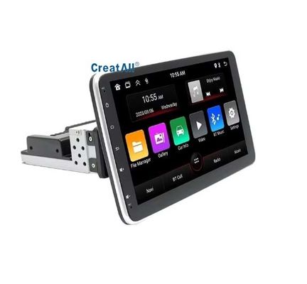 Creatall 10.1 Inch Central Control Car Android GPS Navigation Unit CarPlay สําหรับ BT USB จอหมุน 360 องศา หน้าเดียว