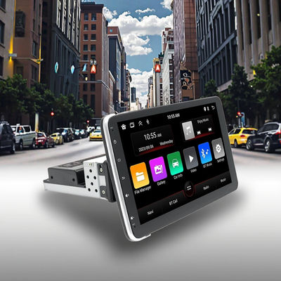 Creatall 10.1 Inch Central Control Car Android GPS Navigation Unit CarPlay สําหรับ BT USB จอหมุน 360 องศา หน้าเดียว