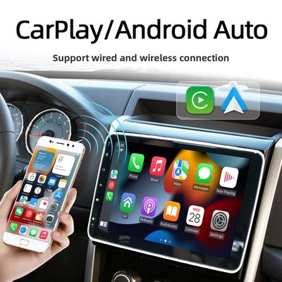 Creatall 10.1 Inch Central Control Car Android GPS Navigation Unit CarPlay สําหรับ BT USB จอหมุน 360 องศา หน้าเดียว