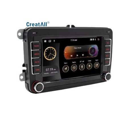 Creatall สําหรับ Volkswagen 7 นิ้ว Android Navigation GPS Carplay Dashboard เครื่องควบคุมกลางไร้สาย All-In-One เครื่อง 1 ปี