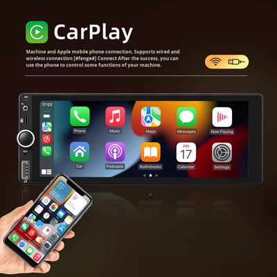 Creatall 6.86 นิ้ว All-In-One แดชบอร์ดไร้สาย Carplay สมาร์ท แอนดรอยด์ GPS Navigation HD Reversing Image สําหรับบลูทูธ