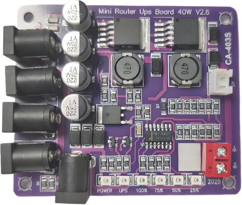 CA-403S Mini Router แหล่งจ่ายไฟสำรองพร้อมแบตเตอรี่ 11.1V อินพุต 40W เอาต์พุต และการป้องกันการลัดวงจร