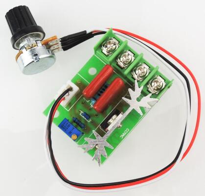High Power 2000W SCR Voltage Regulator AC 220V Motor Speed Controller with Potentiometer DC DC Converters Board Mount