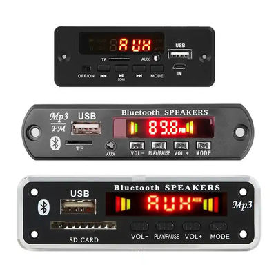 บลูทูธ 5.0 MP3 Decoder Board พร้อมพลังงาน 100W และรองรับหลายรูปแบบสําหรับ USB TF FM AUX