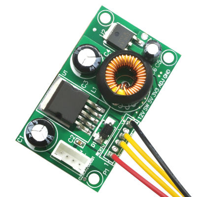 โมดูลไฟฟ้า LCD พร้อมสาย 12V ถึง 5V ถึง 3.3V บอร์ดแปลงแบบ DC-DC Step-Down