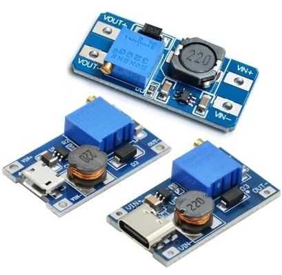 Creatall MT3608 DC-DC Boost Module 2A Boost Board ความดันทางเข้า 2-24V ความดันทางออก 30V