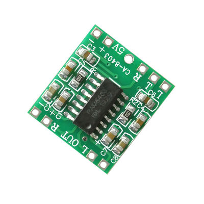 บอร์ดเสียงประสิทธิภาพประเภท D พร้อมเครื่องกระตุ้นเส้นตรง 6W PAM8403 5V CA-8403 ความดันมาตรฐาน