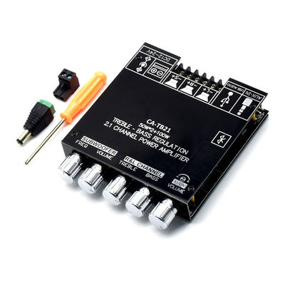 CA-TB21 2.1 ช่อง BT Subwoofer Amplifier บอร์ดเสียง 2*50W+100W 12-24V AMP