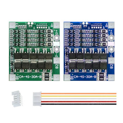 CA-4S-30A-B ลิทธิียม 18650 BMS แบตเตอรี่คุ้มครองบอร์ด 30A 14.8V 12.8V 4s BMS บอร์ด