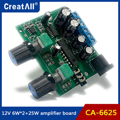 CA-6625 2.1 ช่อง Ultra Heavy Bass Digital Amplifier Board Module พร้อมไฟฟ้า 12V สําหรับโครงการเสียง DIY