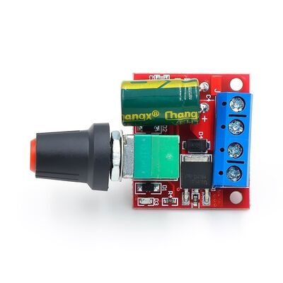 CA-555 Mini 5A PWM Max 90W DC Motor Speed Controller Module 3V-35V การควบคุมสวิตช์ LED ดิมเมอร์ มอเตอร์